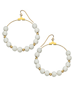 K. Amato Beaded Hoop Earrings